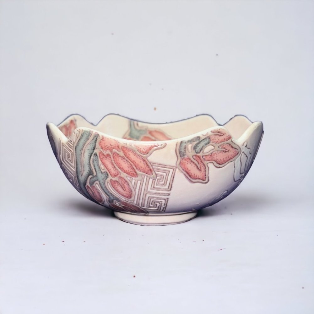 Vintage Terri Roese Designed for Toyo Cymbaline Cameo Decorative Bowl